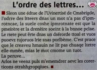 vive l'orthographe !!